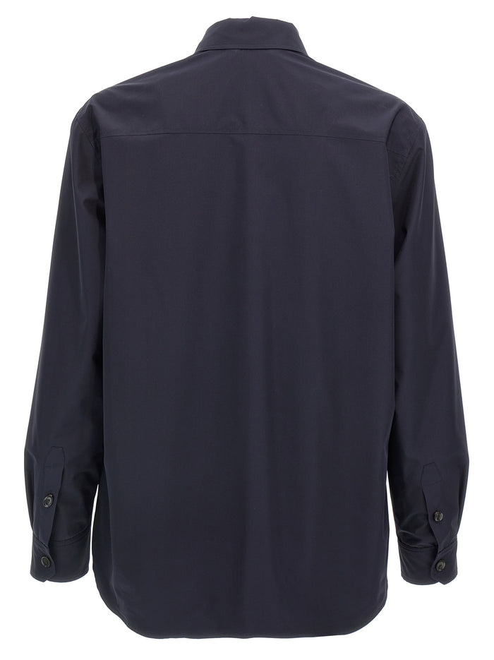 Brioni 100% silk jacket in navy — view 2