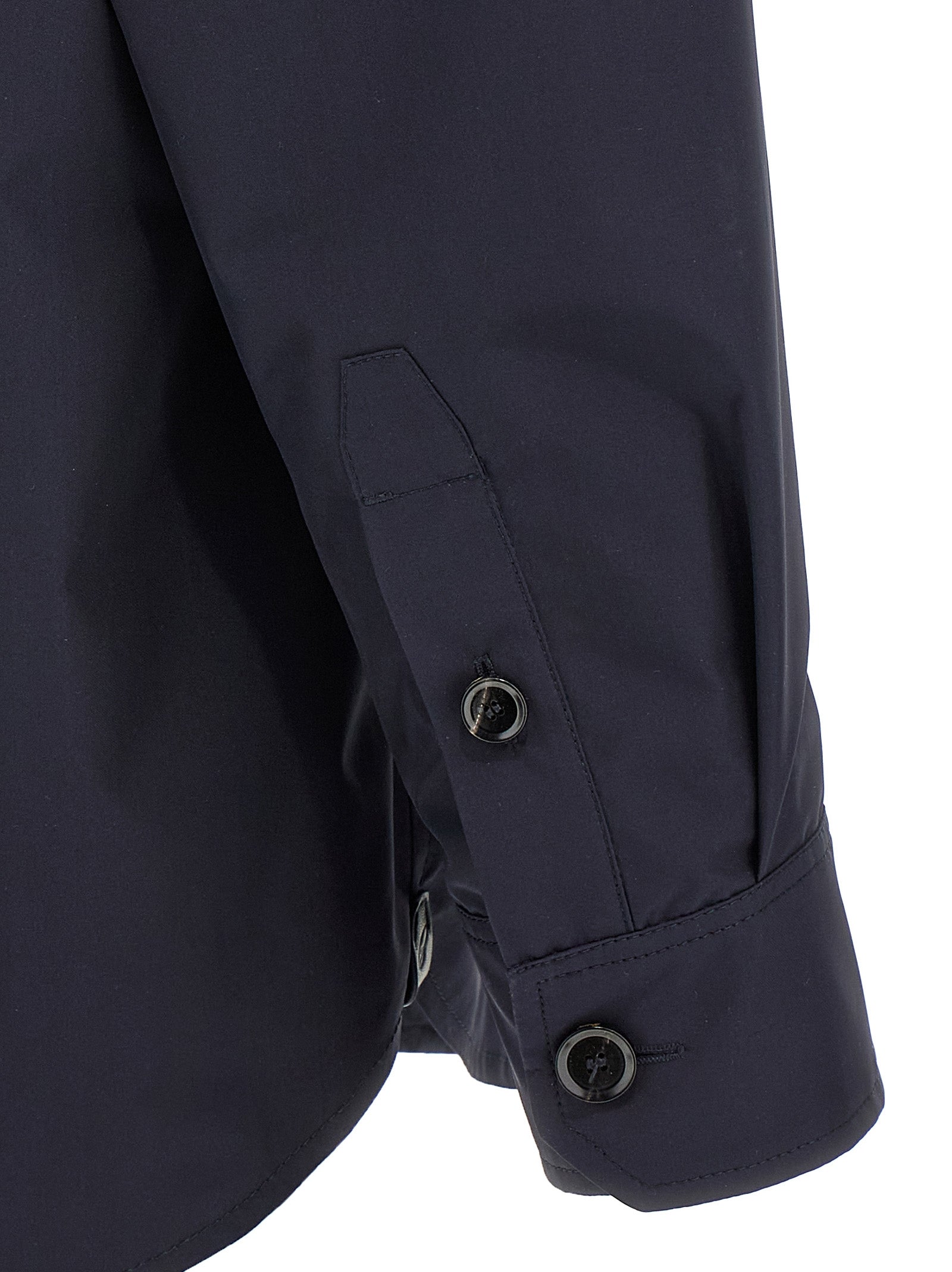 Brioni 100% silk jacket in navy — view 4