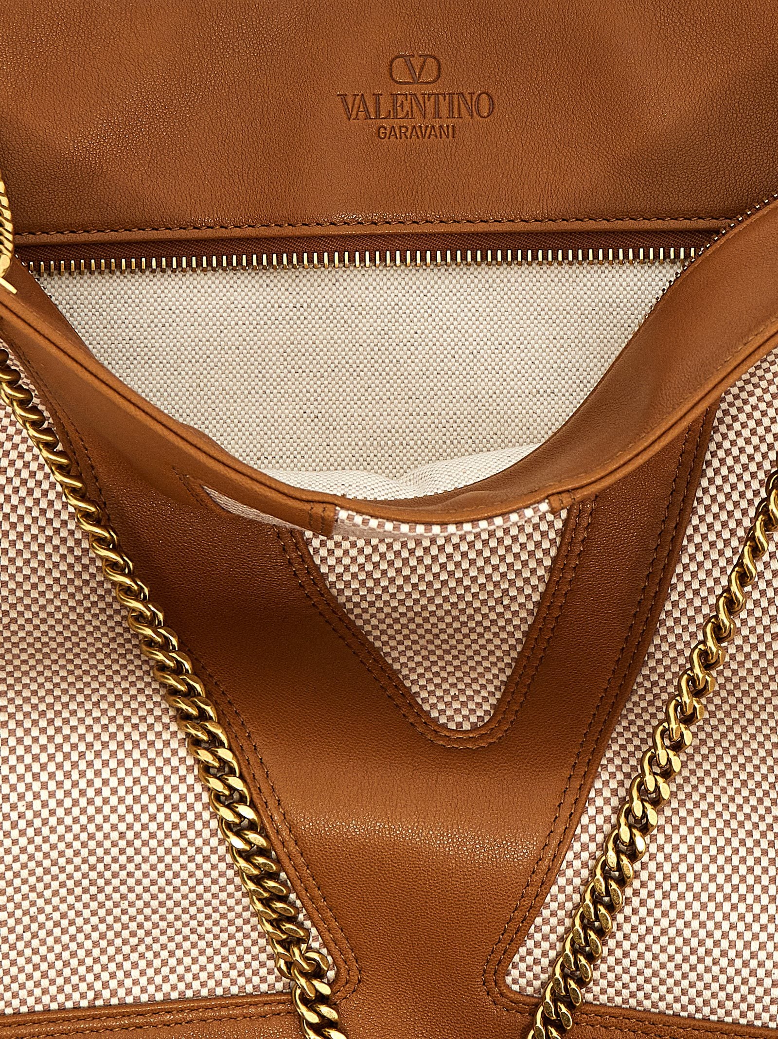 Valentino Garavani 100% cotton tote bag in beige — view 4