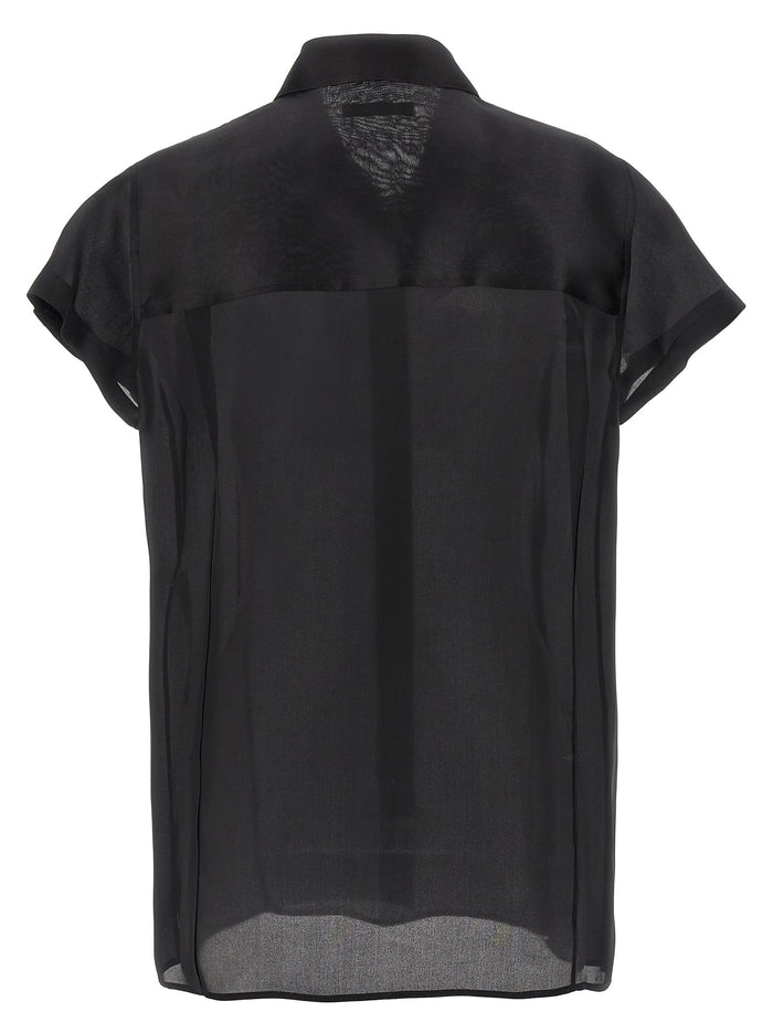 Khaite 100% Silk blouse in black — view 2