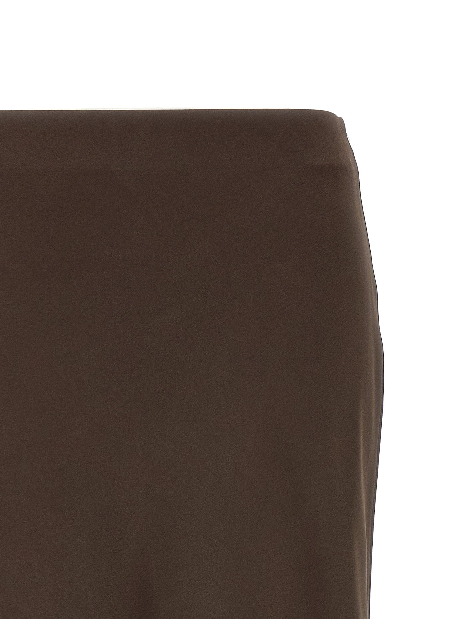 Brunello Cucinelli 61% acetate skirt in brown — view 3