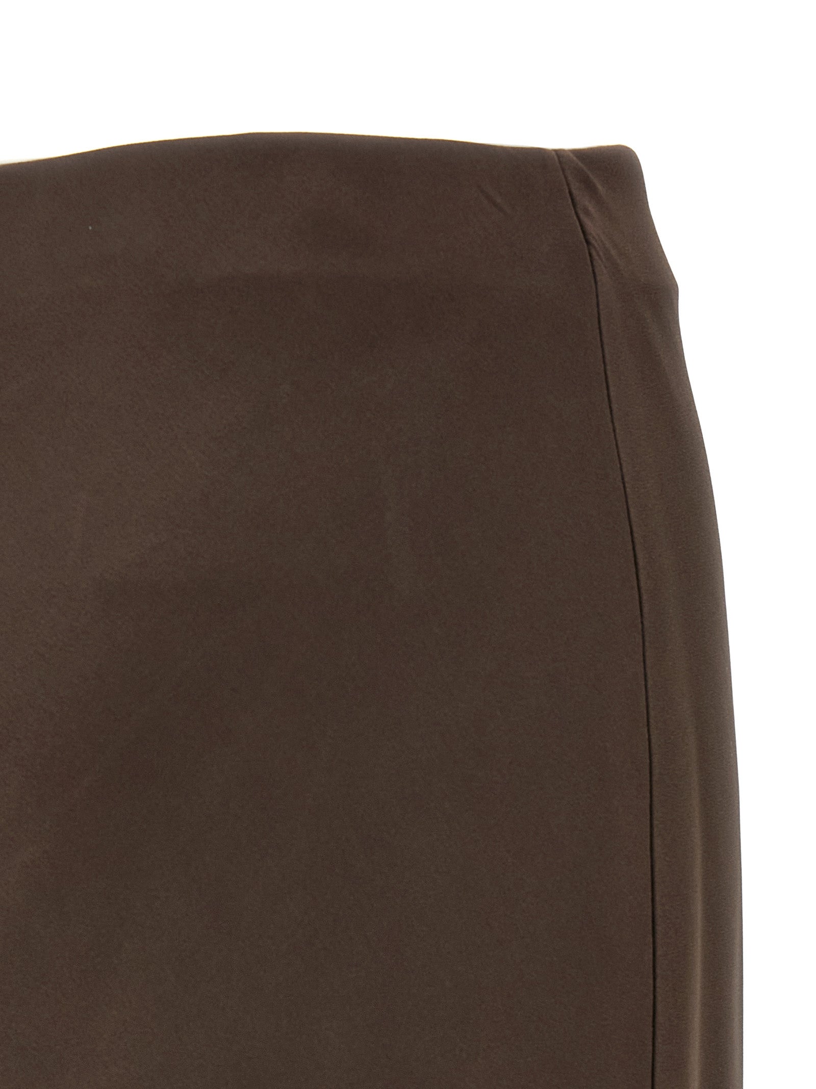 Brunello Cucinelli 61% acetate skirt in brown — view 4