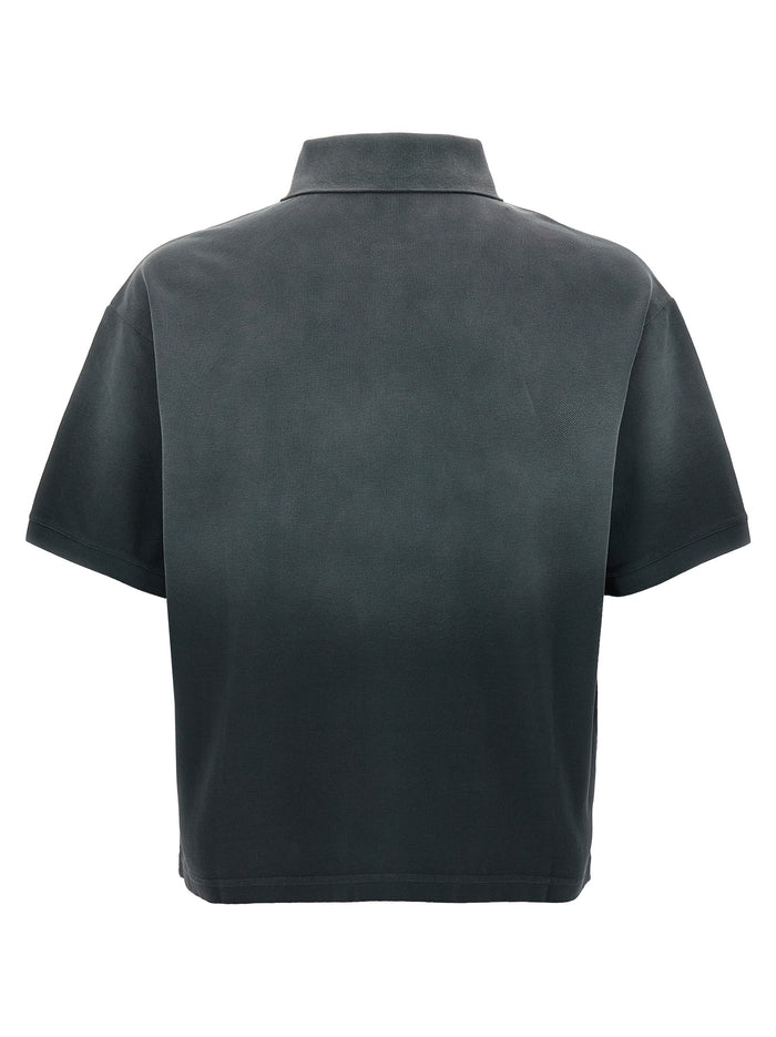 Alexander McQueen 100% Cotton polo shirt in gray — view 2