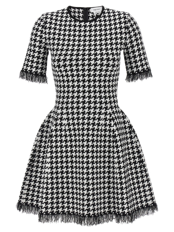 Alexander McQueen 100% Viscose dress in black