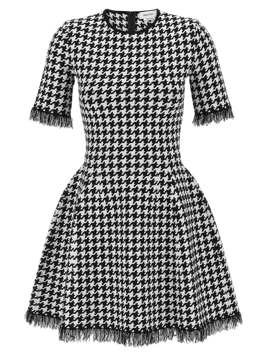 Alexander McQueen 100% Viscose dress in black
