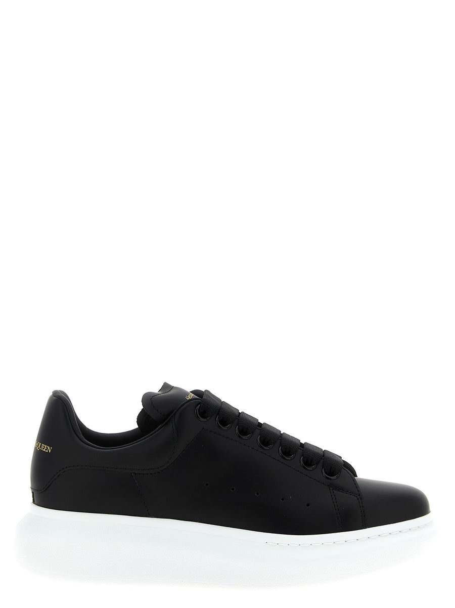 Alexander McQueen 100% bovine leather sneaker in black