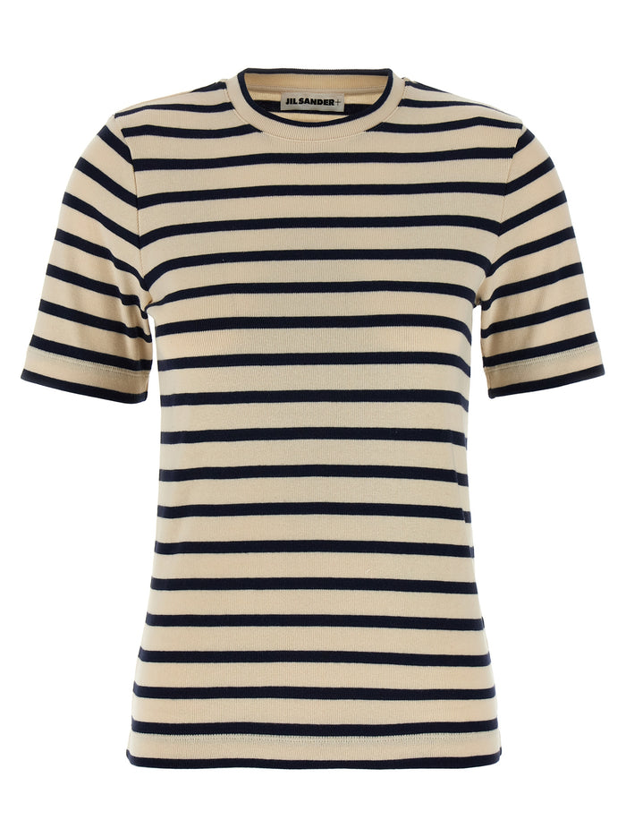 Jil Sander 100% cotton t-shirt in beige