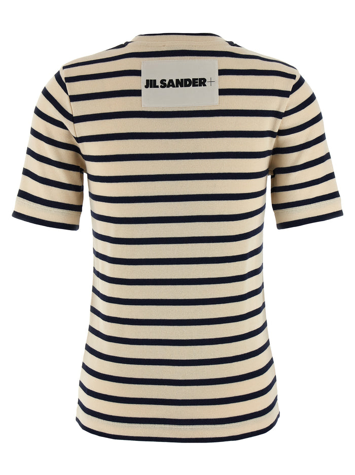 Jil Sander 100% cotton t-shirt in beige — view 2