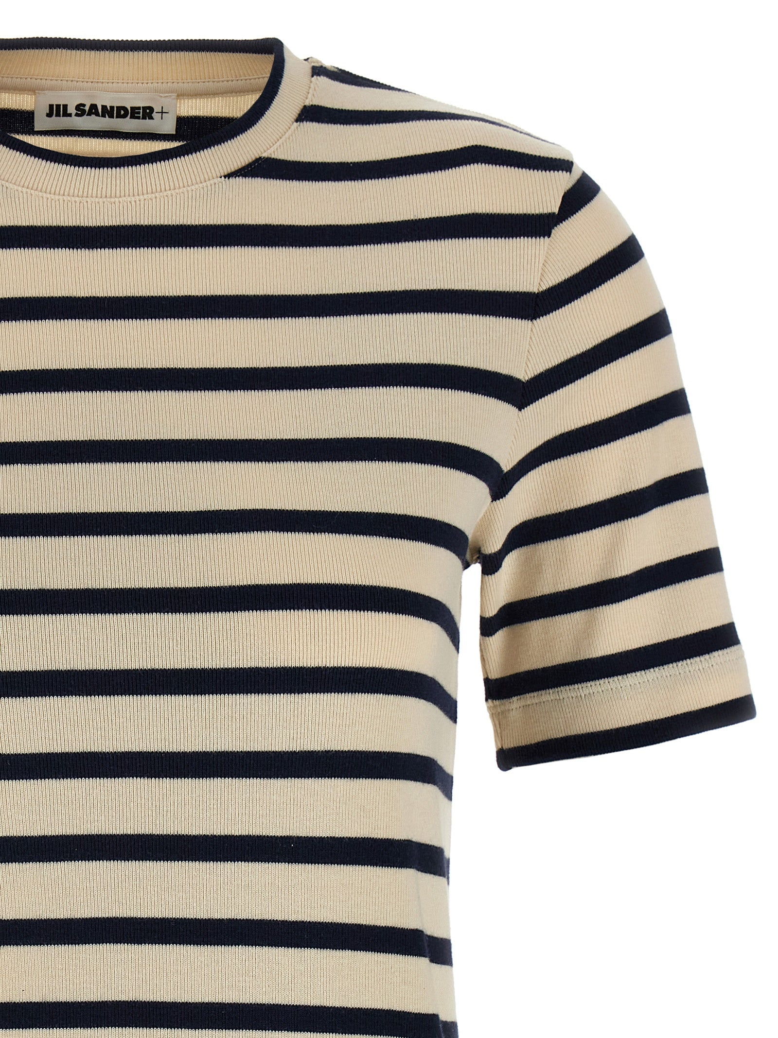 Jil Sander 100% cotton t-shirt in beige — view 3
