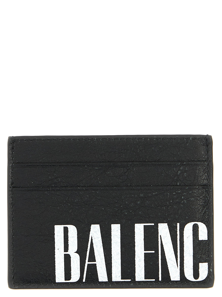 Balenciaga 100% Lamb Leather card case in black