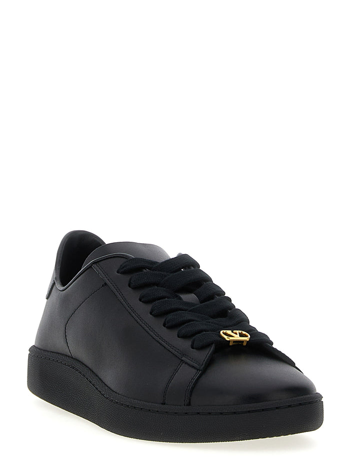 Valentino Garavani 100% Calfskin Leather sneaker in black — view 2