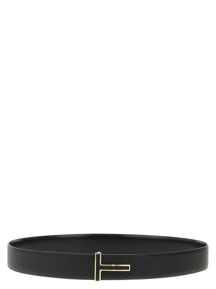 Tom Ford 100% Calfskin Leather belt in black