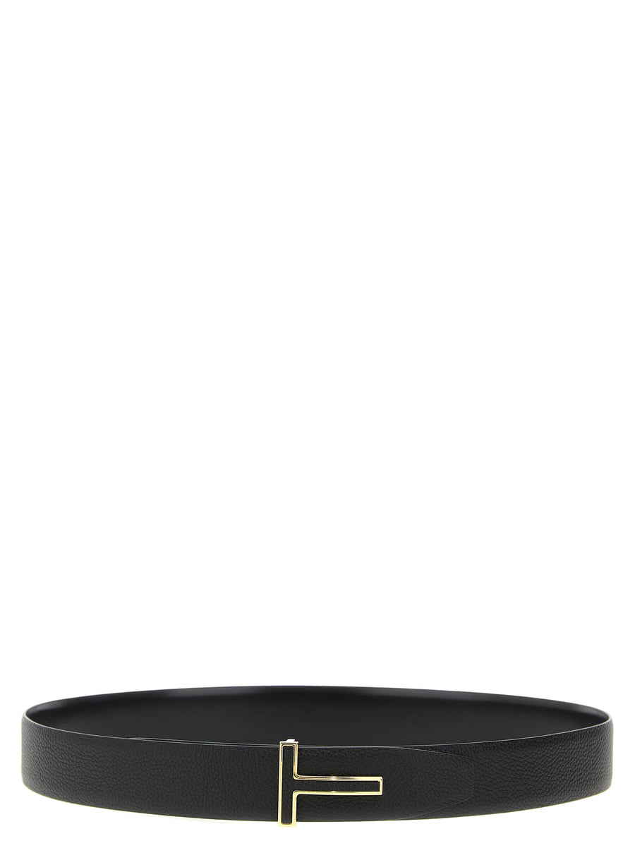 Tom Ford 100% Calfskin Leather belt in black