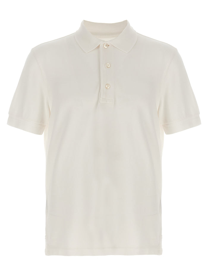 Tom Ford 67% Lyocell polo in white