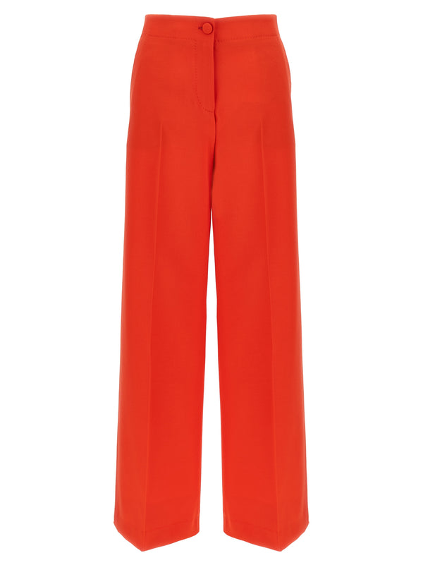 Brioni 66% wool trousers in red