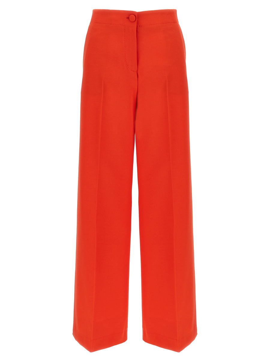 Brioni 66% wool trousers in red