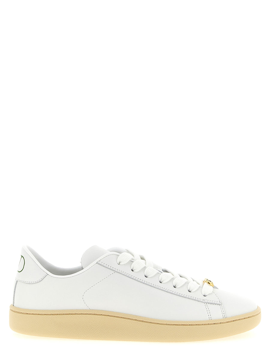 Valentino Garavani 100% calfskin leather sneaker in white