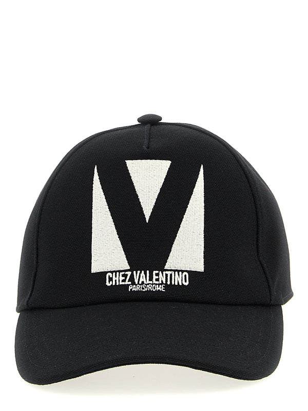 Valentino Garavani VA312919BM 100% Cotton baseball cap in black