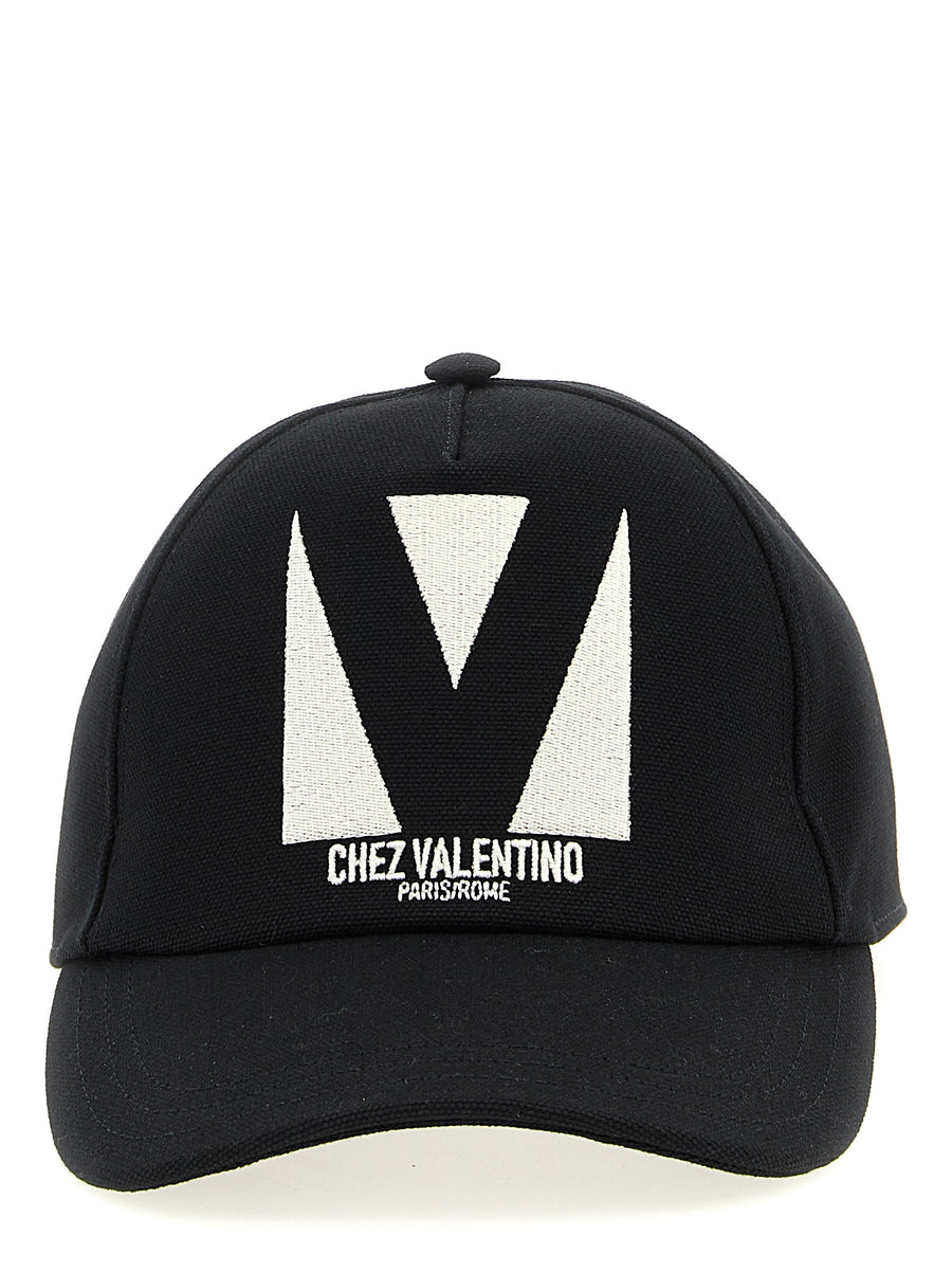 Valentino Garavani VA312919BM 100% Cotton baseball cap in black