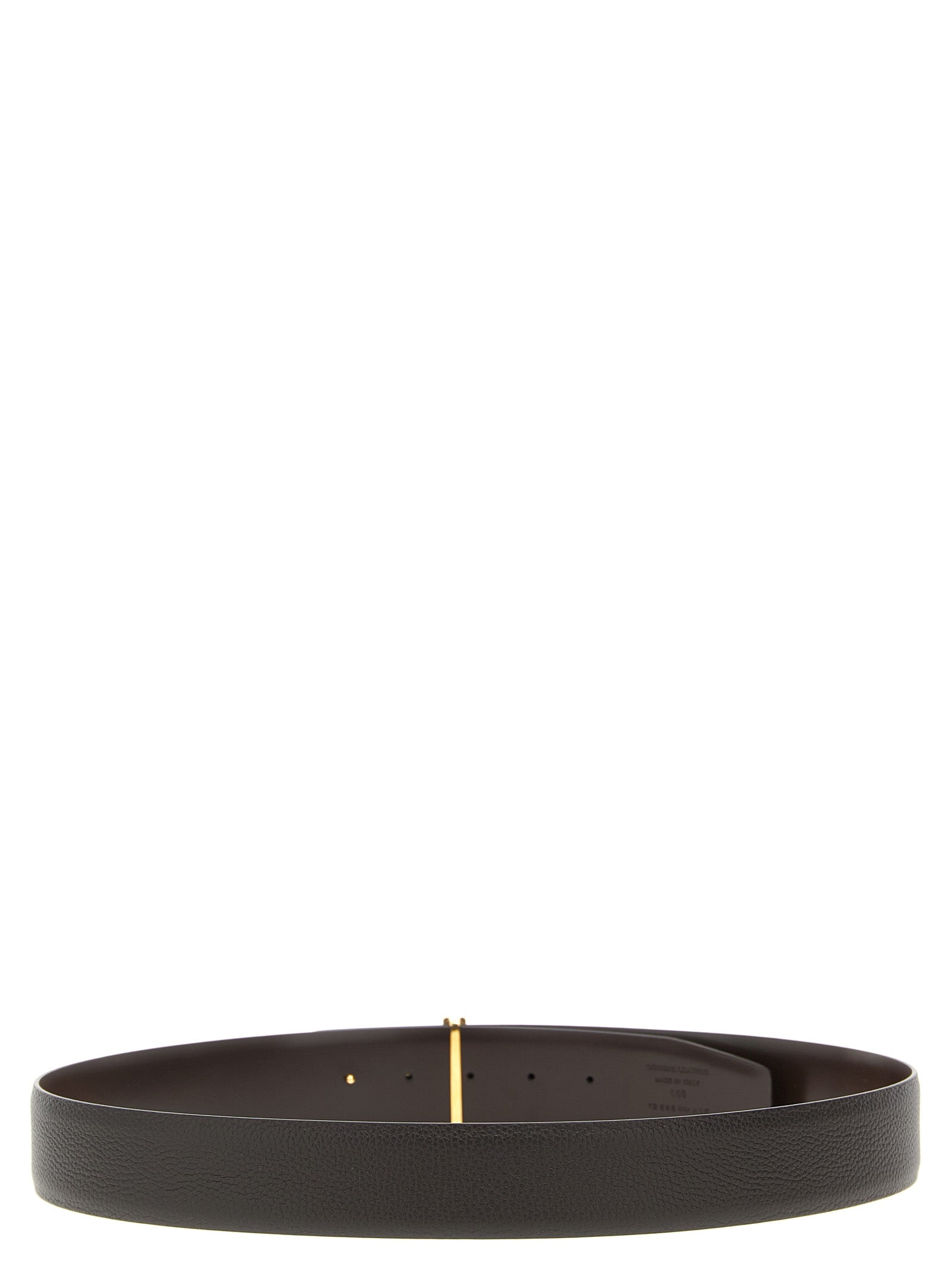 Tom Ford 100% calfskin leather belt in brown — view 3