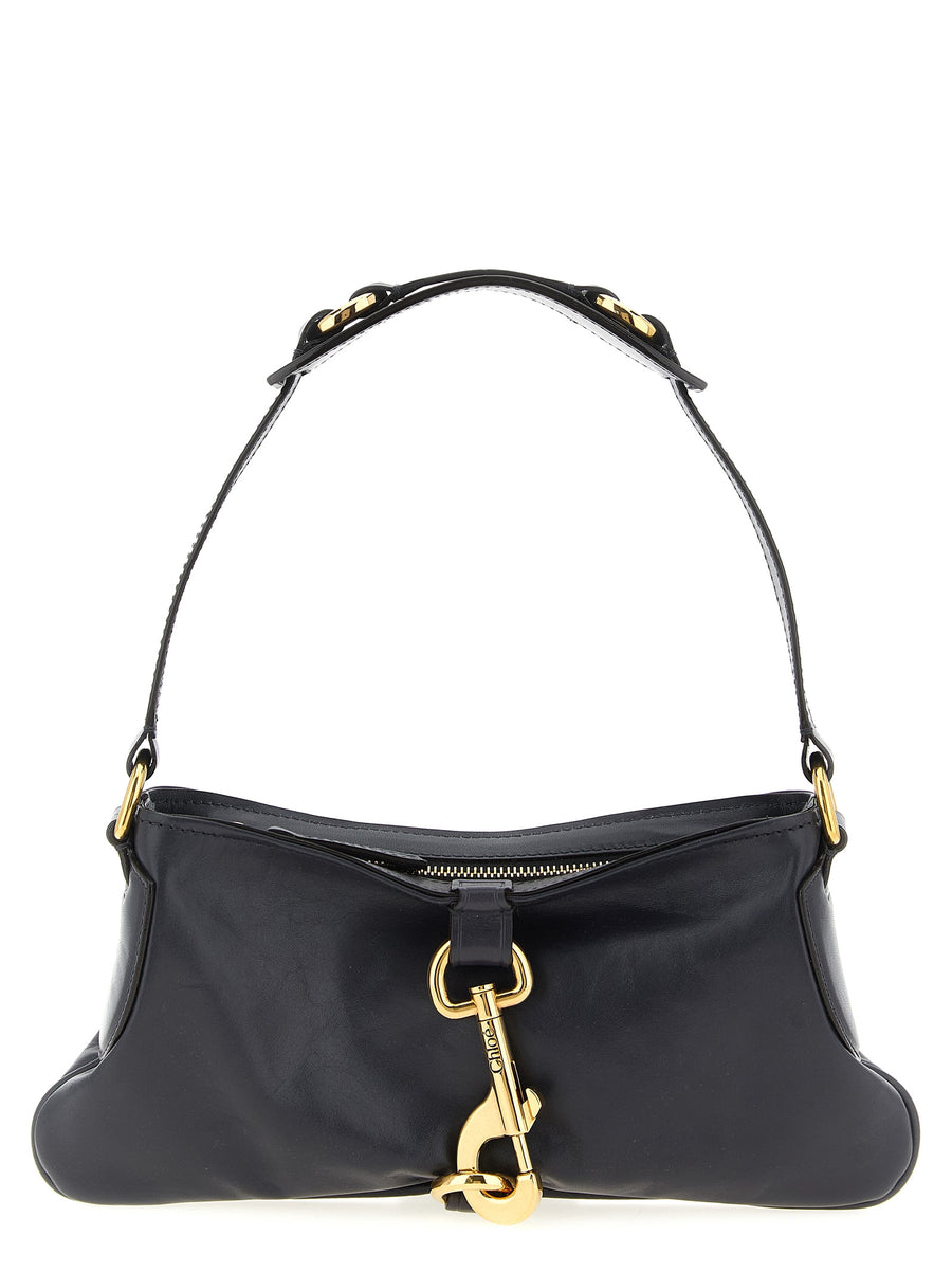 Chloé 100% cow leather shoulder bag in black