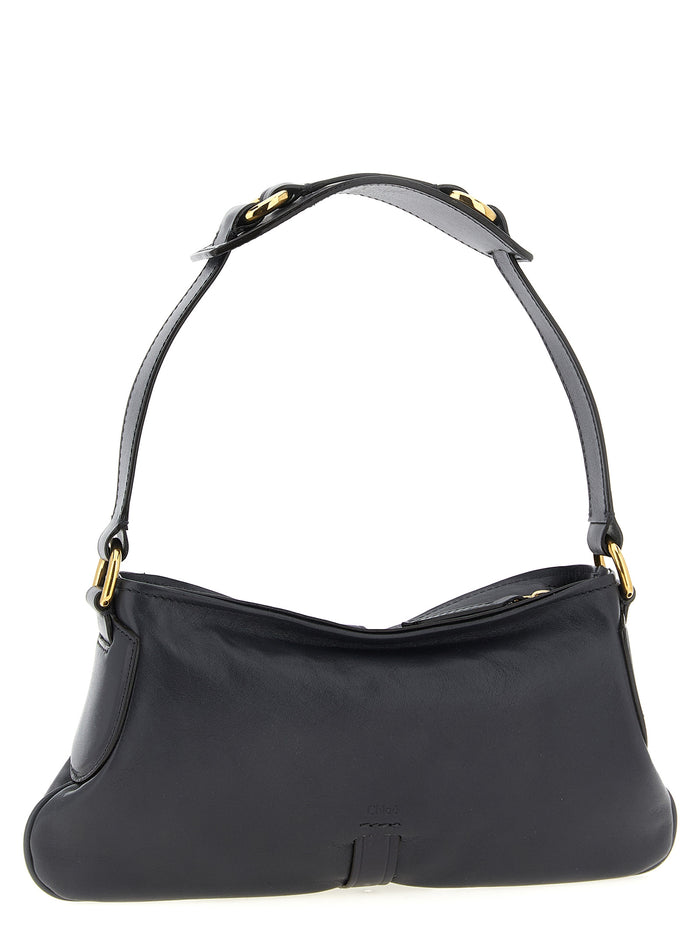 Black Cowhide Shoulder Bag