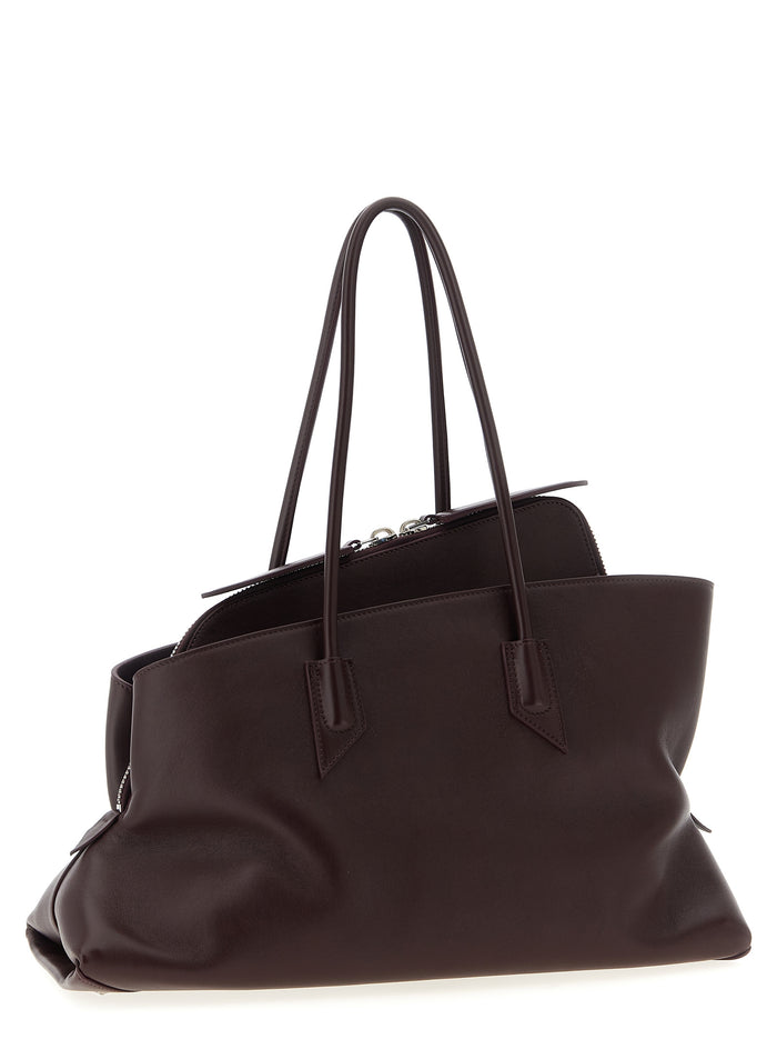 Purple Calfskin Shoulder Bag
