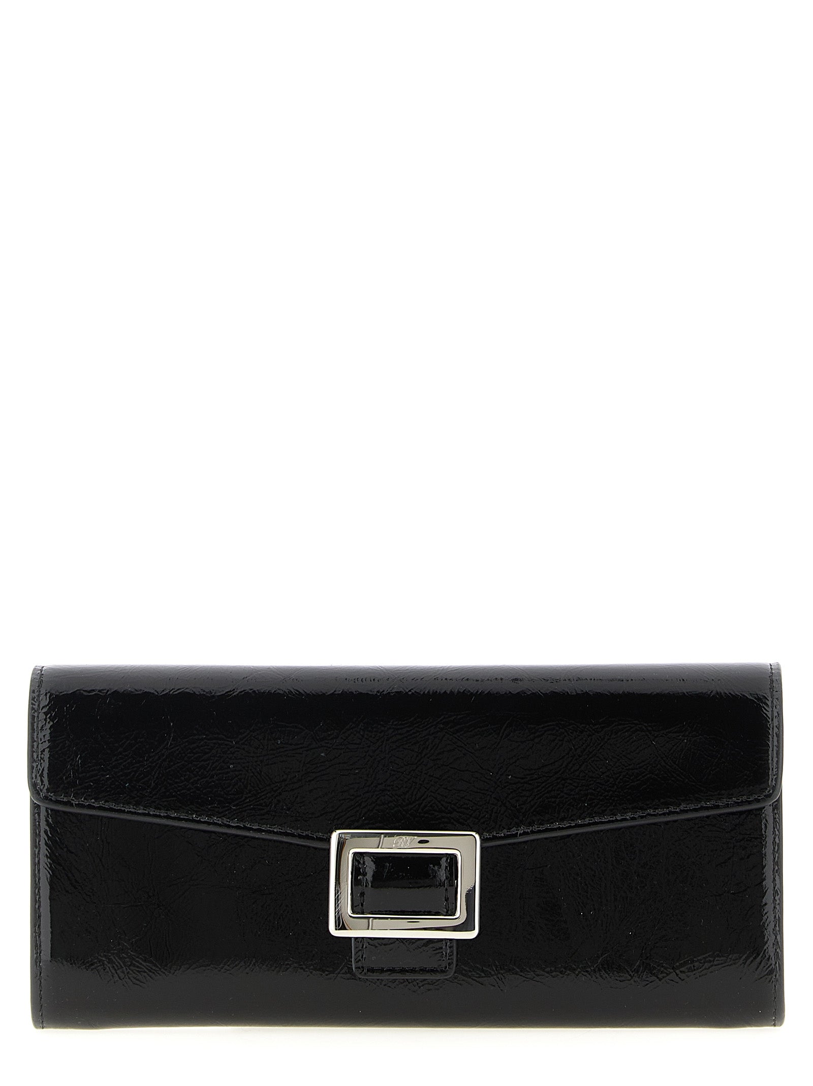 Roger Vivier 100% Calfskin Leather wallet in black