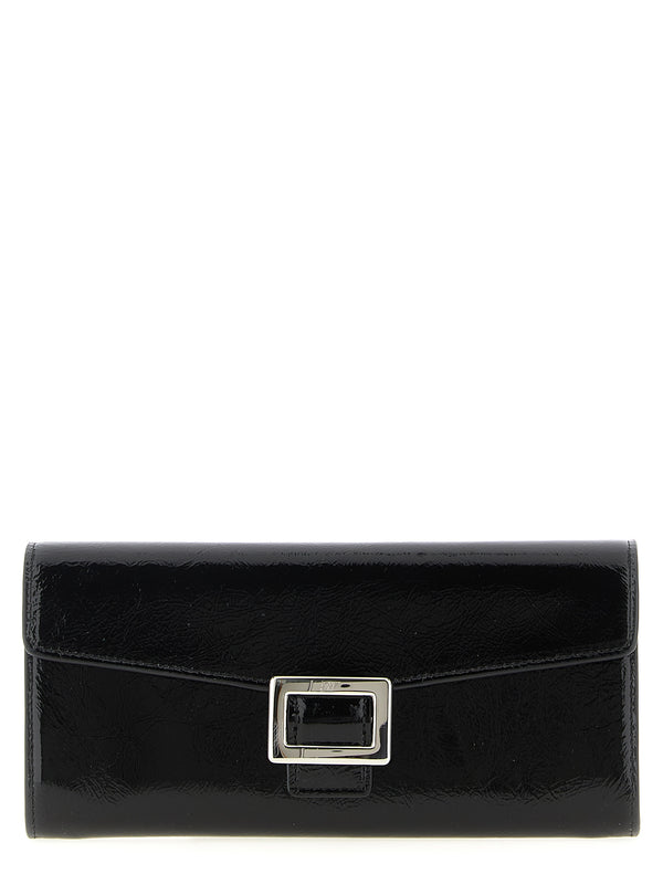 Roger Vivier 100% Calfskin Leather wallet in black