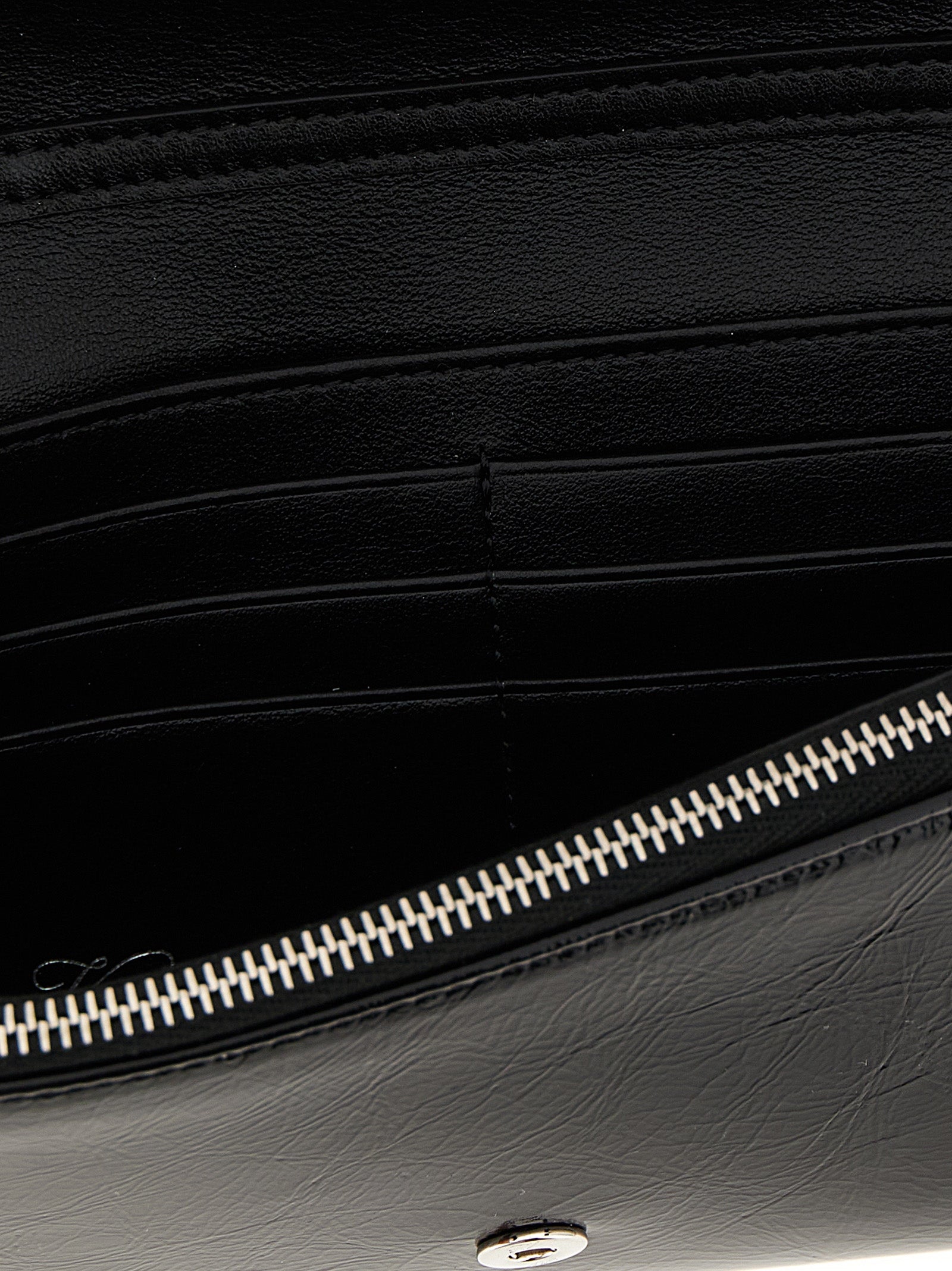 Roger Vivier 100% Calfskin Leather wallet in black — view 4