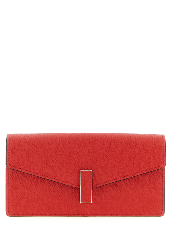 Valextra 100% calfskin leather (Bos Taurus) clutch in red