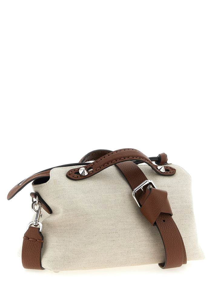 Beige Polyethylene Handbag Bag