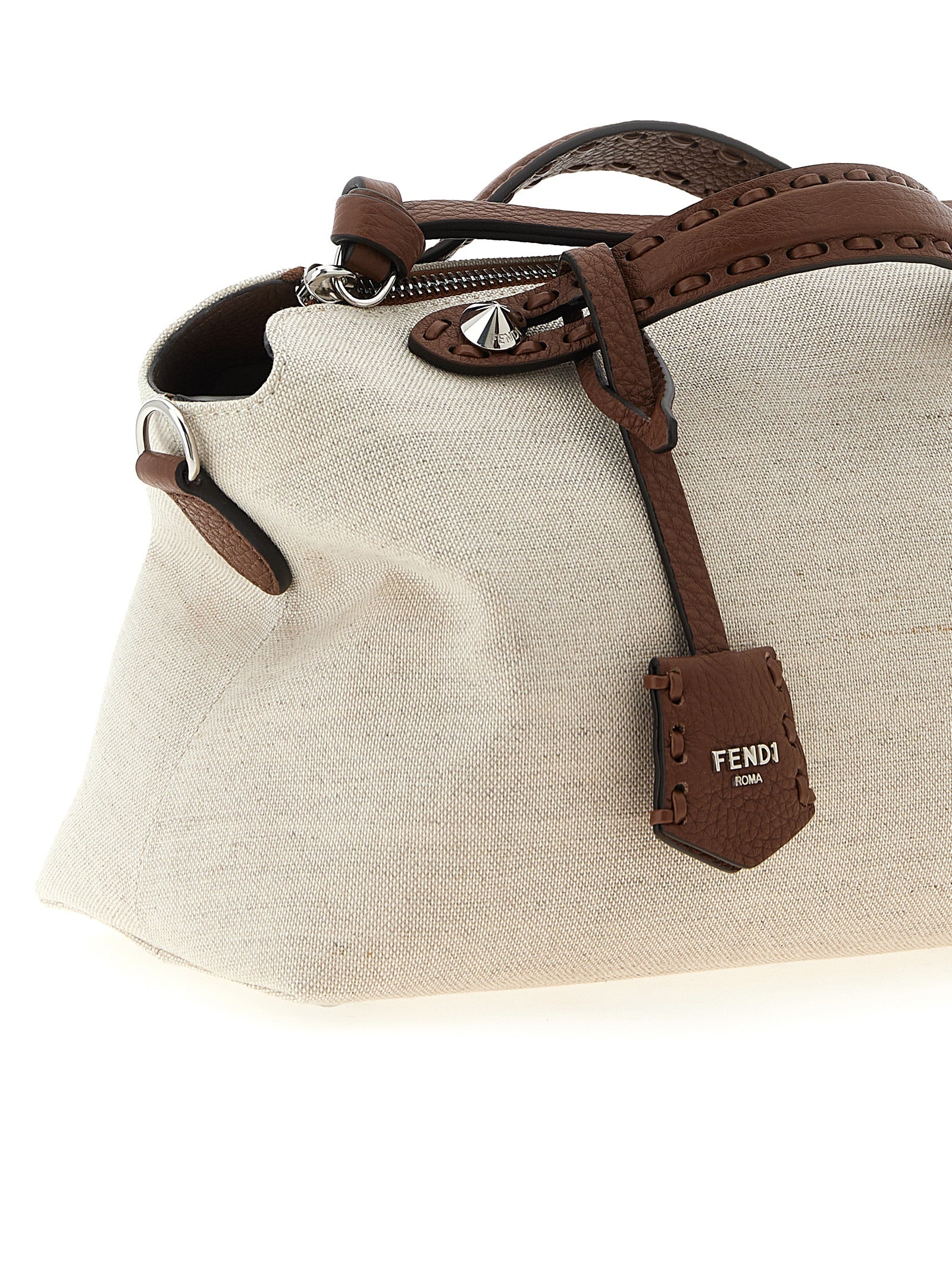 Beige Polyethylene Handbag Bag