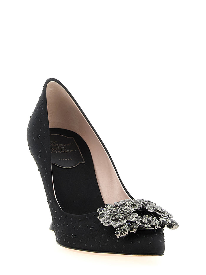 Roger Vivier 68% Viscose pump in black — view 2