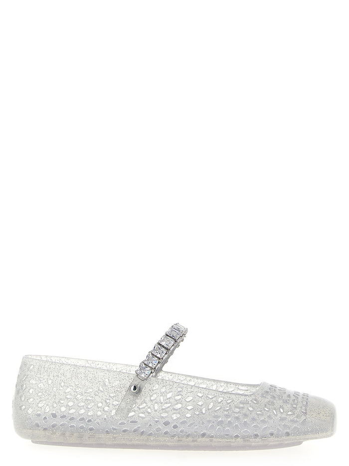 Jimmy Choo 90% TPU ballet flat in silver