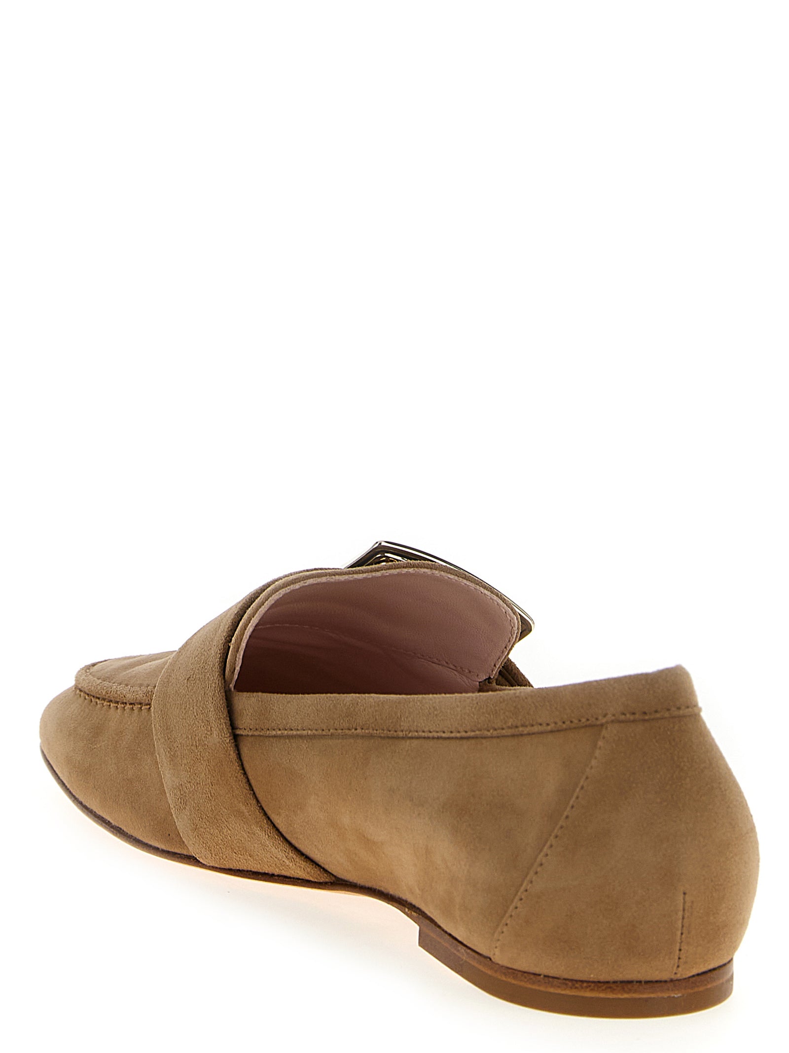 Roger Vivier 100% Goat Leather loafer in beige — view 3