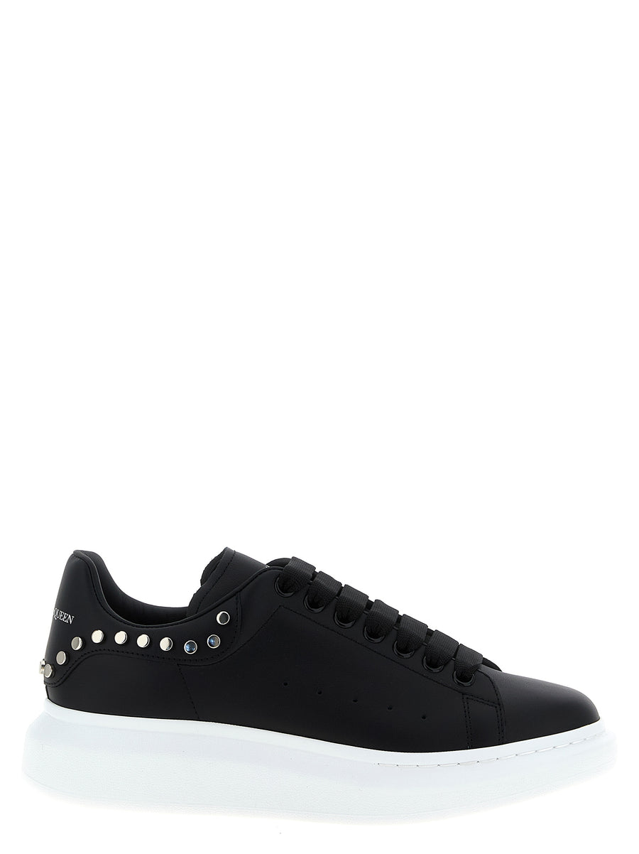 Alexander McQueen 100% calfskin leather sneaker in black