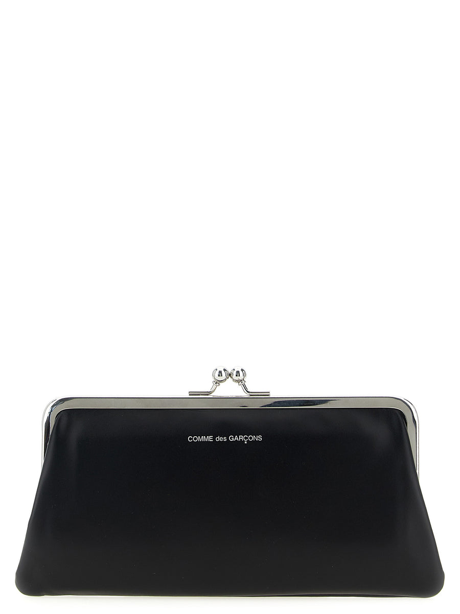 Comme des Garçons 100% cow leather wallet in black