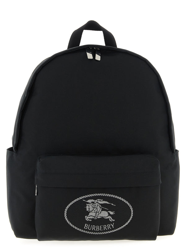 Burberry 90% polyester backpack in black