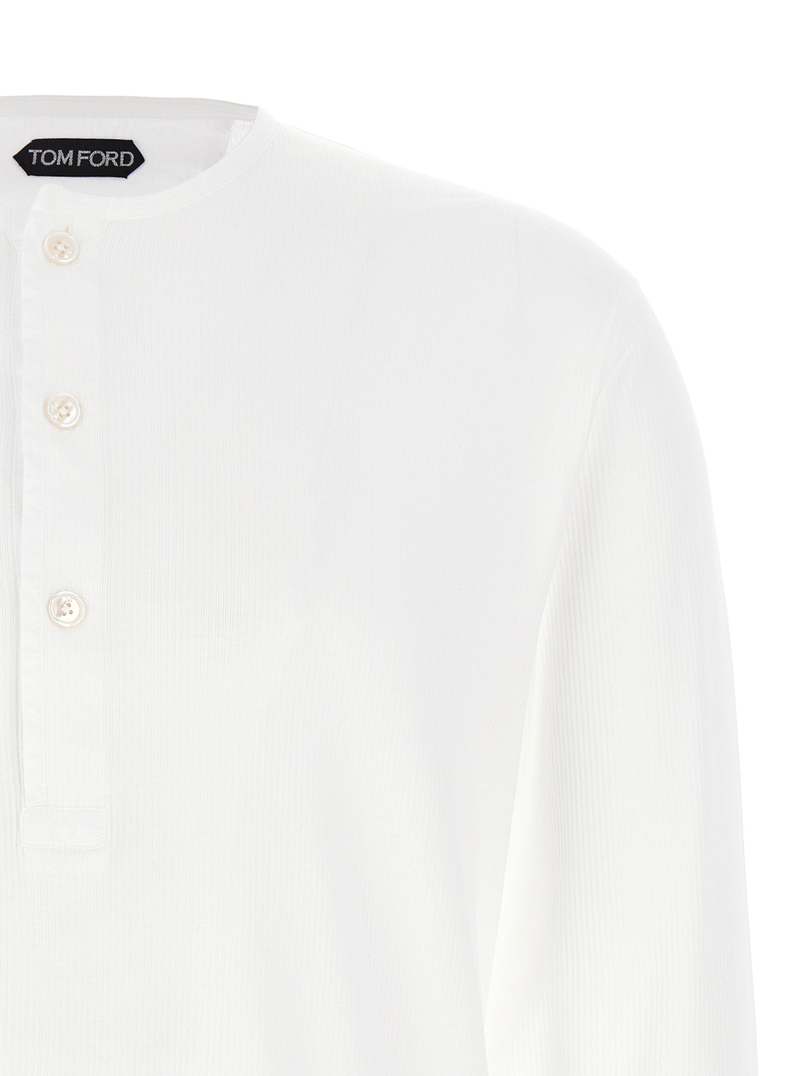 Tom Ford 95% cotton t-shirt in white — view 3