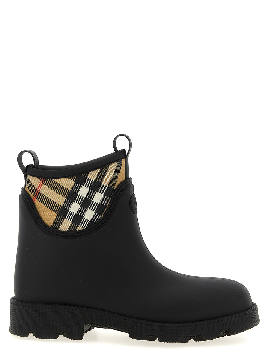 Burberry 70% Rubber ankle boot in black
