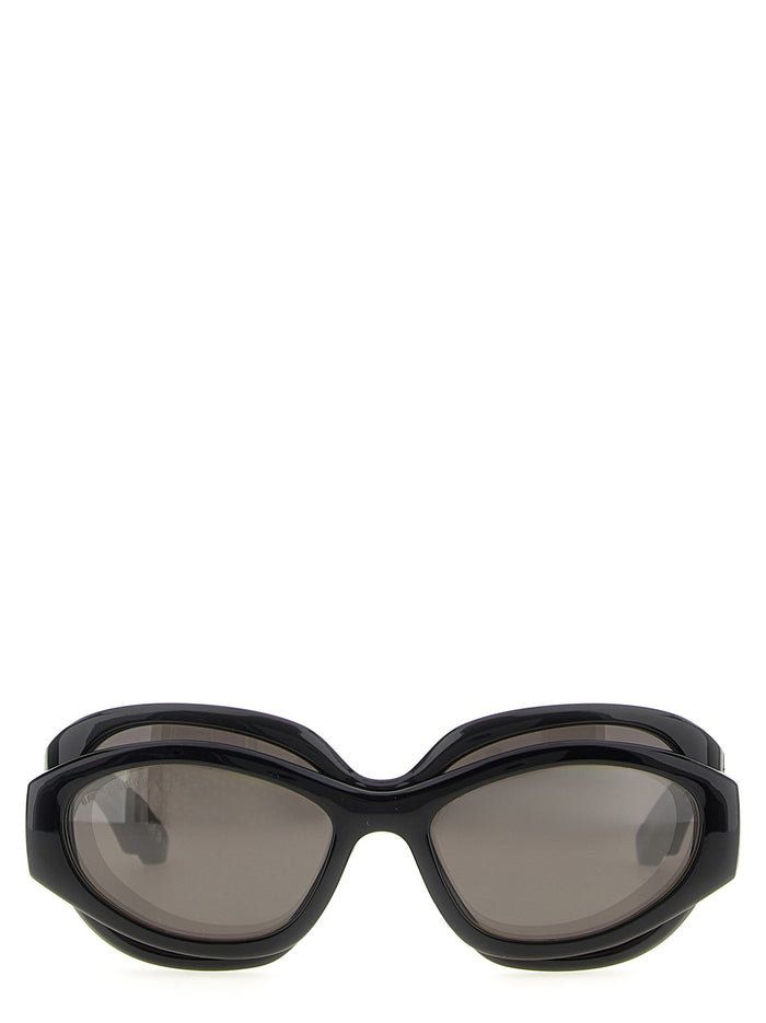 Black Polyamide Sunglasses