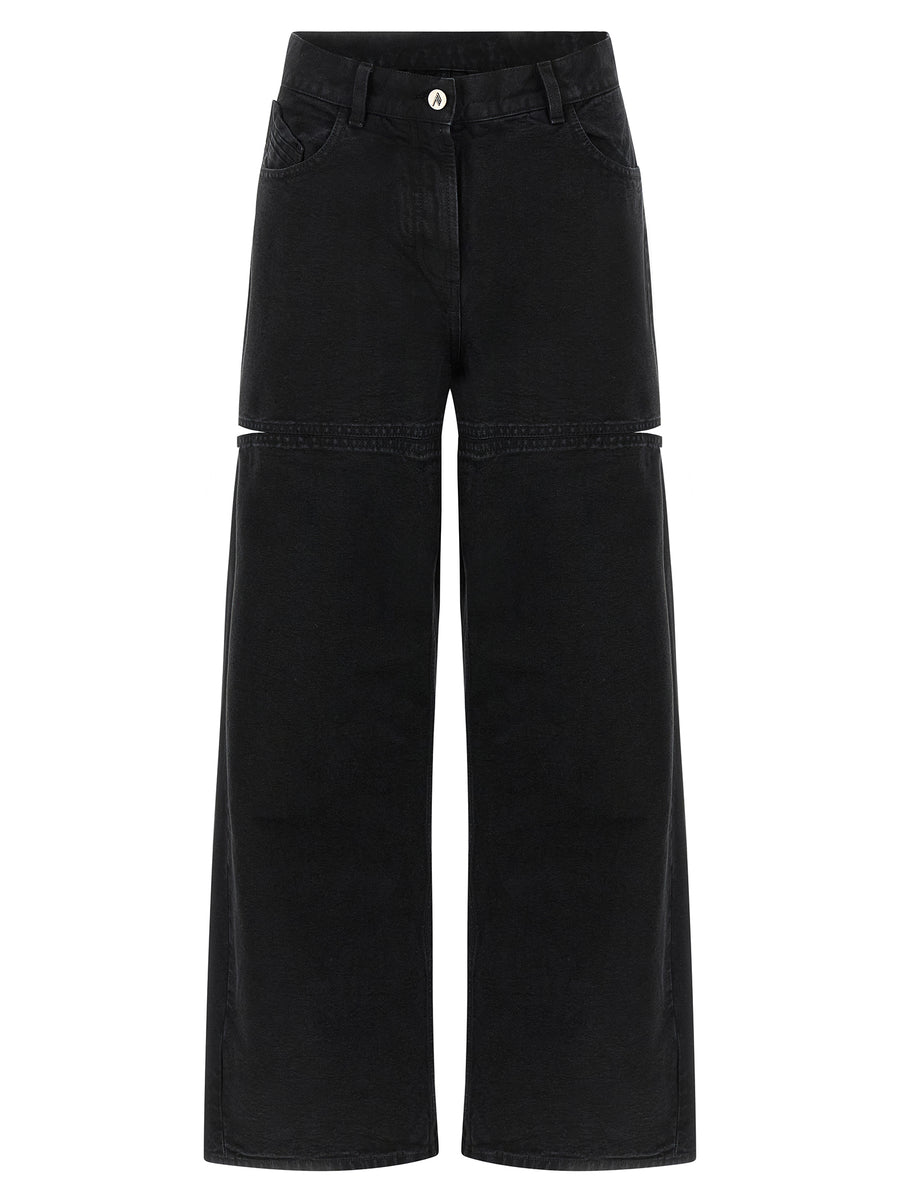 The Attico 100% Cotton jeans in black