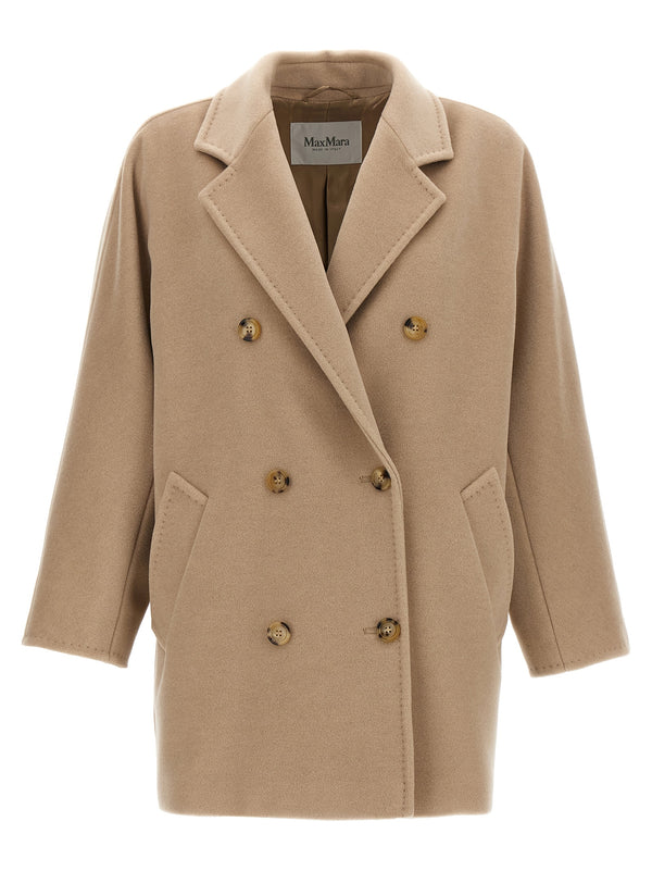 Max Mara 90% virgin wool coat in beige