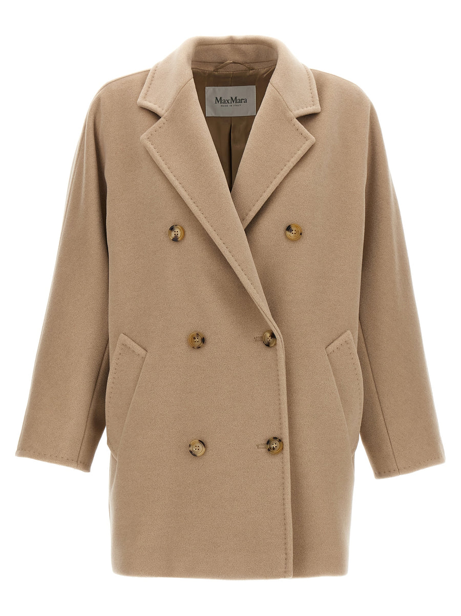 Max Mara 90% virgin wool coat in beige