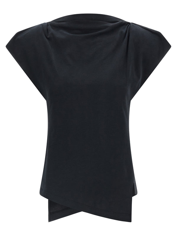 Isabel Marant 100% cotton t-shirt in black