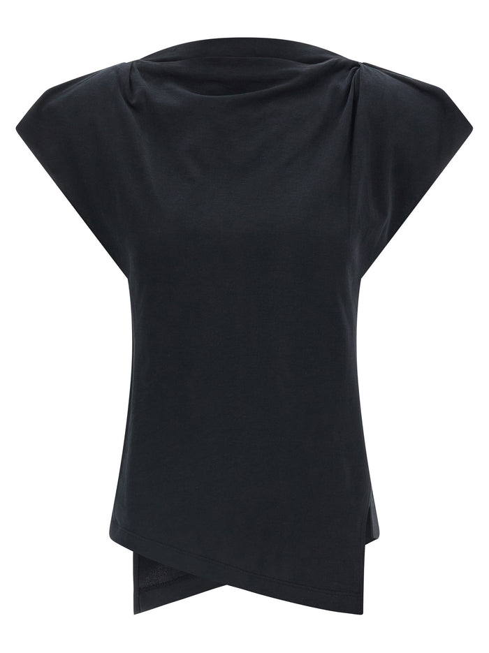 Isabel Marant 100% cotton t-shirt in black