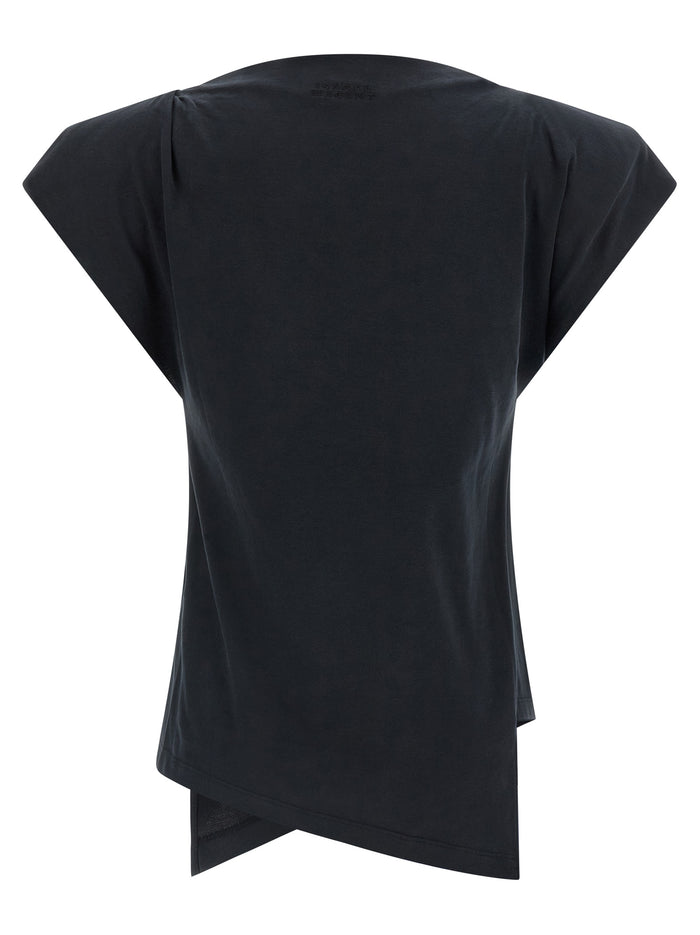 Isabel Marant 100% cotton t-shirt in black — view 2