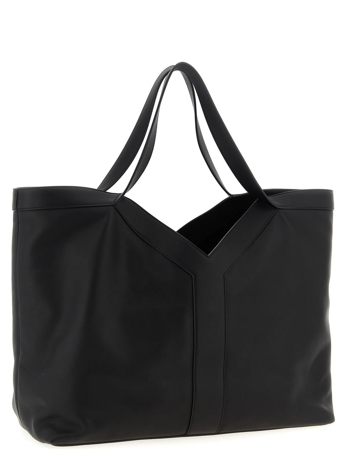 Saint Laurent 100% Calfskin Leather tote bag in black — view 2
