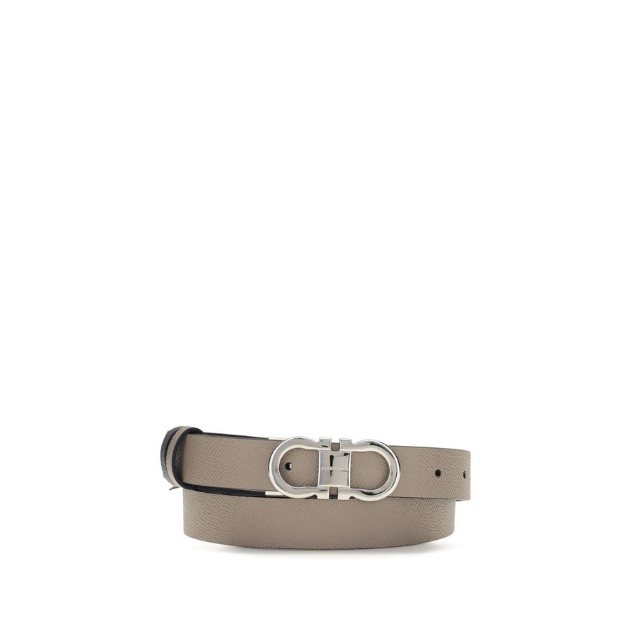 Ferragamo 100% Calf Leather Bos Taurus belt in gray